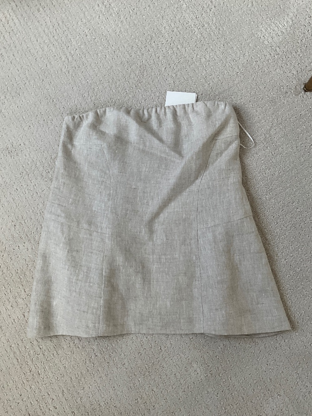 NWT Dissh Linen A-line Strapless Top US size 12